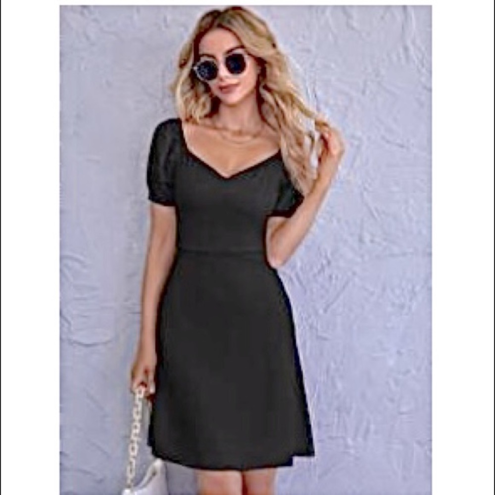 SHEIN WOMANS BLACK COCKTAIL DRESS